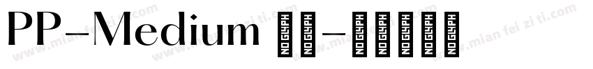 PP-Medium 常规字体转换